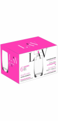 Pohár Adora, LAV, sklenený, na vodu, 390 ml, 61x145 mm, bal. 6 ks