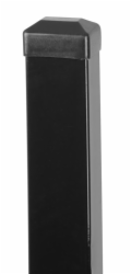 Stĺpik Strend Pro EUROSTANDARD, 1700/60x40/1,25 mm, antracit, hranatý, čiapočka, Zn+PVC, RAL7016