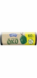 Vrecia Swirl EKO, na odpad, zaťahovacie, zelené, 60 lit., bal. 8 ks