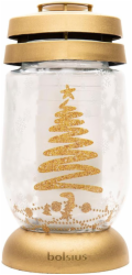 Kahanec Bolsius S06 3D Vánoční stromek, 22,4 cm, na hrob, s náplní 36 h
