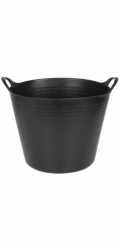 Kbelík Strend Pro Flexi, černý, konstrukce, s ušima, 39x35,5 cm, 27 litrů