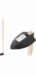 Motyka Strend Pro, Fe, špičatá, velká, 370 g, dřevěná násada 120 cm
