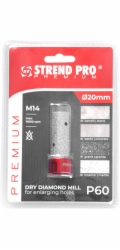 Fréza Strend Pro Premium DM618, M14, 20 mm, G60, diamantová, na zvětšování otvorů pro vyřezávání kor