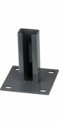 Patka Strend Pro EUROSTANDARD, 60x40 mm, antracit, RAL7016, pro kotvení, pro sloupky
