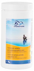 Tablety Chemoform 3601, 20 g, chlor, pomalu rozpustné, balení. 1 kg