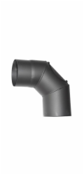 Koleno HS.CO 090/200/2,0 mm, s čistícím otvorem, kouřovod, kouřové komínové koleno pro spojování tru