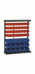 Stojan s plastovými boxy HL3202, 47 zásobníků, 94x30x115 cm