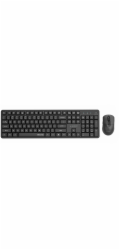 Gembird KBS-WMS-01 Bezdrátová stolní sada Silent Key Pro Business, černá, americké rozložení