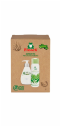 Súprava darčeková Frosch Sensitive, Aloe Vera, sprchový gél a tekuté mydlo, 2x 300 ml
