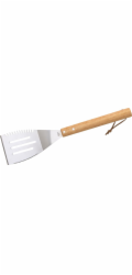 Obracačka Strend Pro Grill, na grilovanie, nerez, s drevenou rúčkou, 41 cm