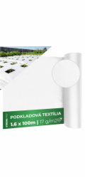 Tkanina Garden B4405 1,6x100 m, netkaná textilie, 17 g/m, bílá, role