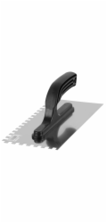 Hladítko MA3012 Classic Black, 270x125, e6 mm, nerezová ocel, plast. rukojeť