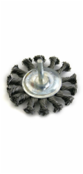 Strend Pro kartáč TCB-507 75 mm, opletený, se stopkou, drát 0,35 mm