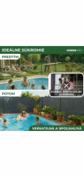 Tkanina tieniaca PRIVAT.NET 2x10 m, sieť, HDPE, UV, 230 g/m2, 95% antracit