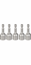 Hlavica s magnetom Strend Pro MS84, 12 mm, 1/4", magnetický držiak bitov, bal. 5 ks