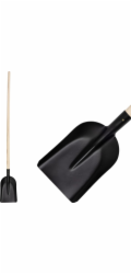 Lopata S504A.WH, model 7131, černá, úzká, dřevěná rukojeť