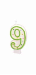 Svíčka na dort č. 9, 7,3 cm