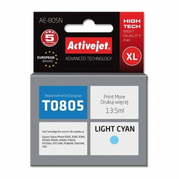 Activejet Inkoust AE-805N (náhrada za Epson T0805; Suprem...