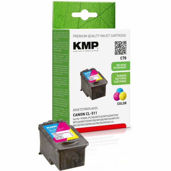 KMP C78 cartridge barevna  kompatibilni s Canon CL-511