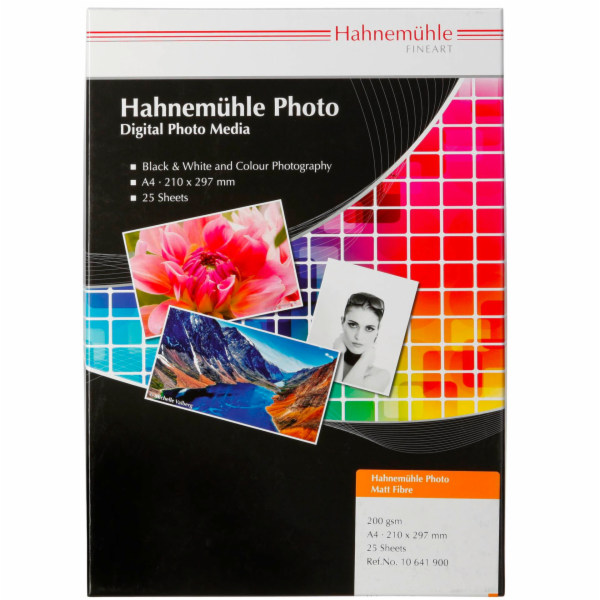 Hahnemühle Photo Matt Fibre  A 4 tepla bila 200 g 25 listu