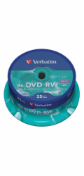 VERBATIM DVD-RW(25-pack)Spindle/4x/4.7GB
