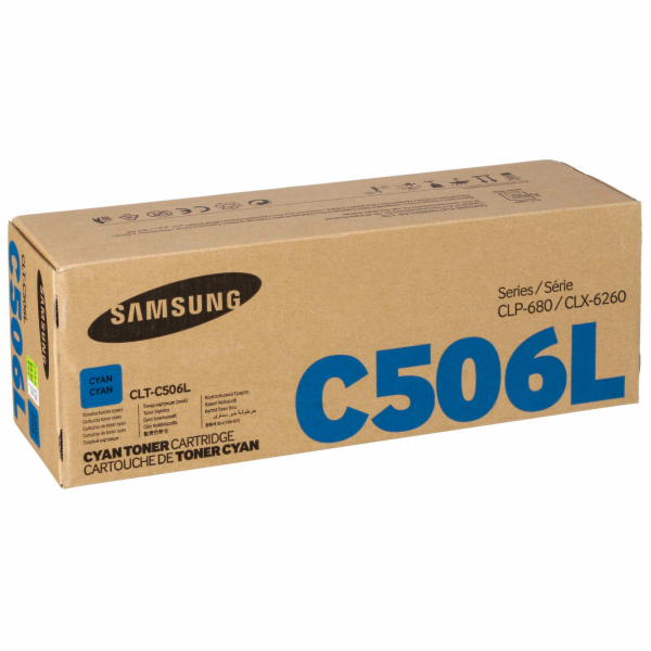HP - Samsung CLT-C506L High Yield Cyan Toner Cartridge (3...