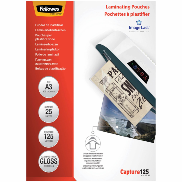 Fellowes ImageLast A3  125 mic - 25 kusu