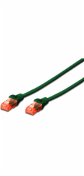 DIGITUS CAT 6 U-UTP patch cable PVC AWG 26/7 length 1m color green