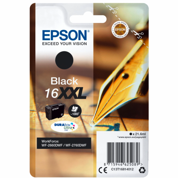 Epson 16XXL - 21.6 ml - XL - černá - originální - blistr ...