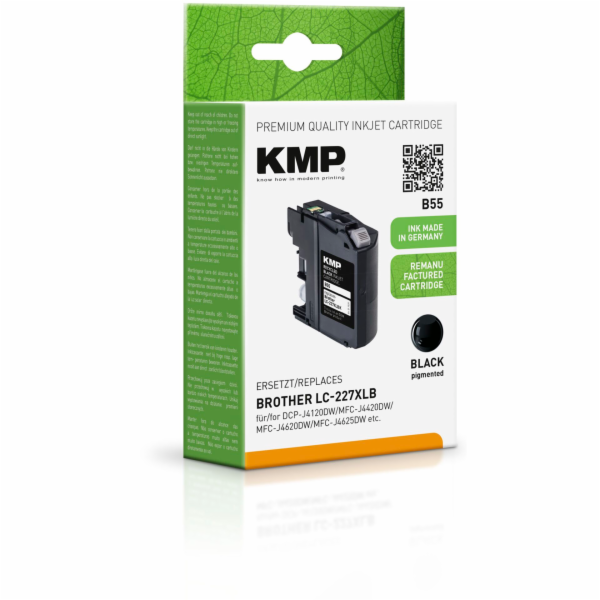 KMP B55 cartridge cerna  kompatibil. s Brother LC-227XLBK