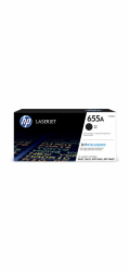HP 655A Black Original LaserJet Toner Cartridge (CF450A) (12,500 pages)