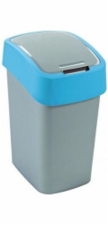 Curver® FLIP BIN 25 litrů, šedá/stříbrná/modrá, na odpadky