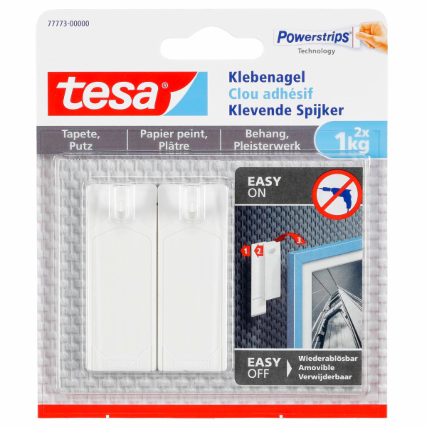 1x2 Tesa Adhesive Nail    1,0 kg for Wallpaper & Plaster ...