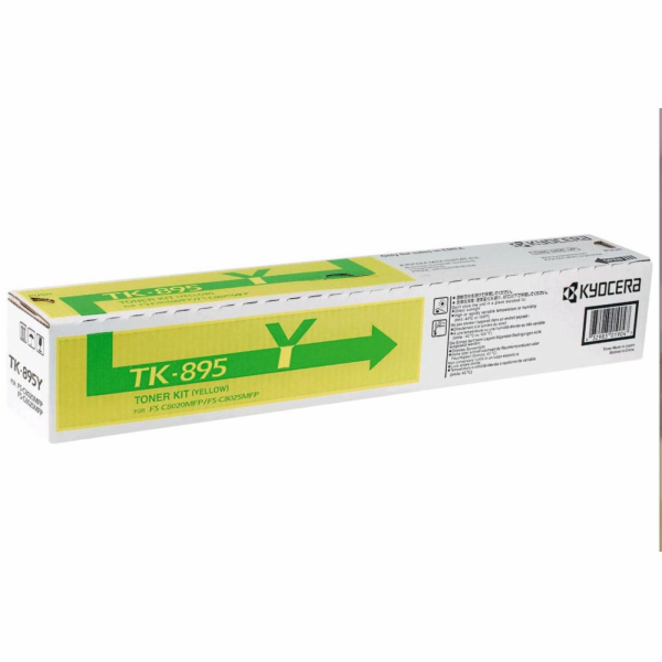 Kyocera toner TK-895Y žlutý na 6 000 A4 (při 5% pokrytí),...