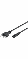 napájecí kabel goobay, zástrčka Euro do dvojité zásuvky