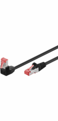 Patchkabel Cat.6 S/FTP (PiMF), 1x 90° gewinkelt