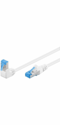 Patchkabel Cat.6a S/FTP (PiMF), 1x 90° gewinkelt