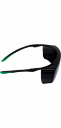 uvex super f OTG welding safety spectacles black/green