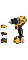 DEWALT DCD701D2-QW Akumulátorová vrtačka 2x 12V 2Ah XR TSTAK Černá, Žlutá