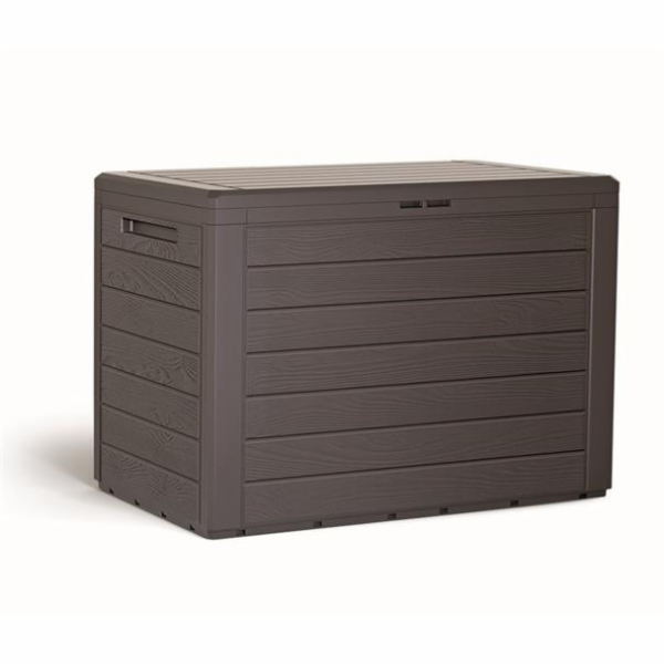 Prosperplast Zahradní box WoodeBox 190L - umbr
