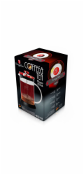 Konvička na čaj a kávu French Press 350 ml  Burgundy Metallic Line BH-1496