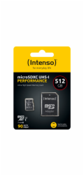 Intenso microSDXC          512GB Class 10 UHS-I U1 Performance