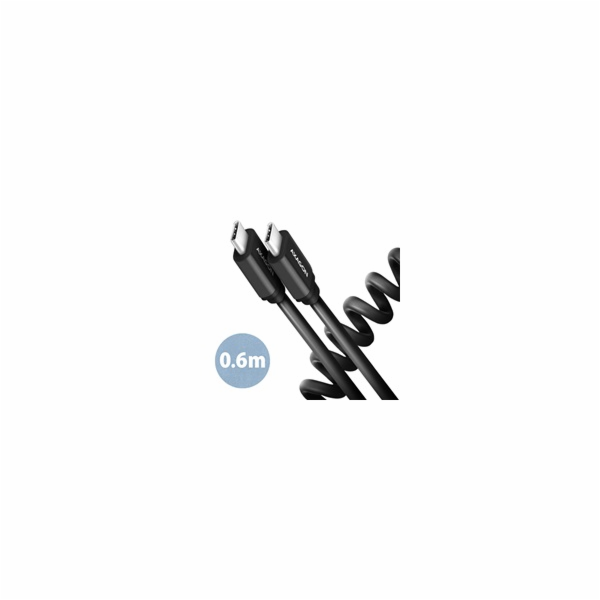 AXAGON BUCM-CM10TB, TWISTER kabel USB-C <-> USB-C, 0.6m, ...
