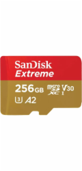 Sandisk Extreme 256 GB microSDXC (UHS-I U3, Class 10, V30, A2)