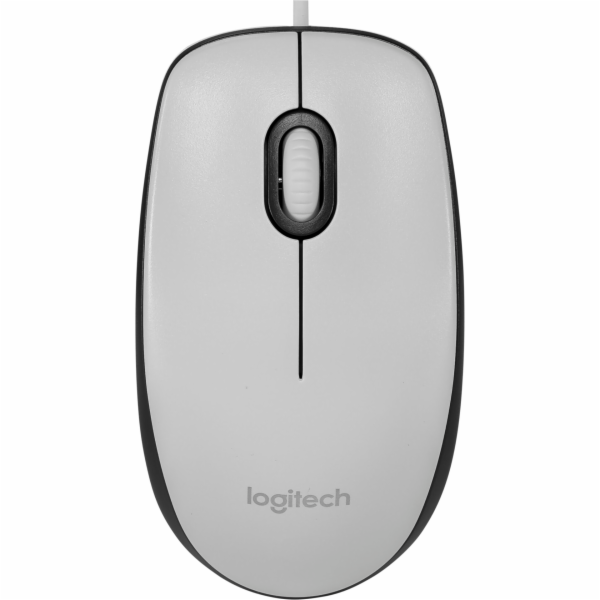 Logitech myš Corded M100, bílá, EMEA