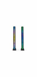NEDIS LED herní světlo/ napájení z baterie/ pro notebook/ stolní provedení/ RGB/ USB-A/ černé