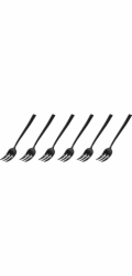 Sambonet Rock PVD 6 Cake Forks  DolceNero Lucido