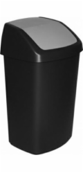 Kôš Curver® SWING BIN, 50 lit., 34x40.6x66.8 cm, čierny/sivý, na odpad