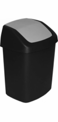 Kôš Curver® SWING BIN, 15 lit., 24.8x30.6x41.8 cm, čierny/sivý, na odpad
