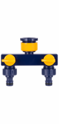 Strend Pro Garden Hub TS3017, dvoucestná spojka, zahradní, s ventily